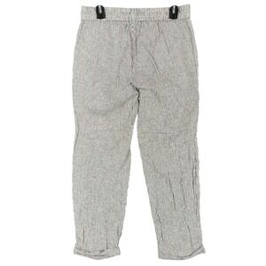 J.Crew Linen Blend High Waist Pull On Drawstring Lounge‎ Casual Pants Womens 8